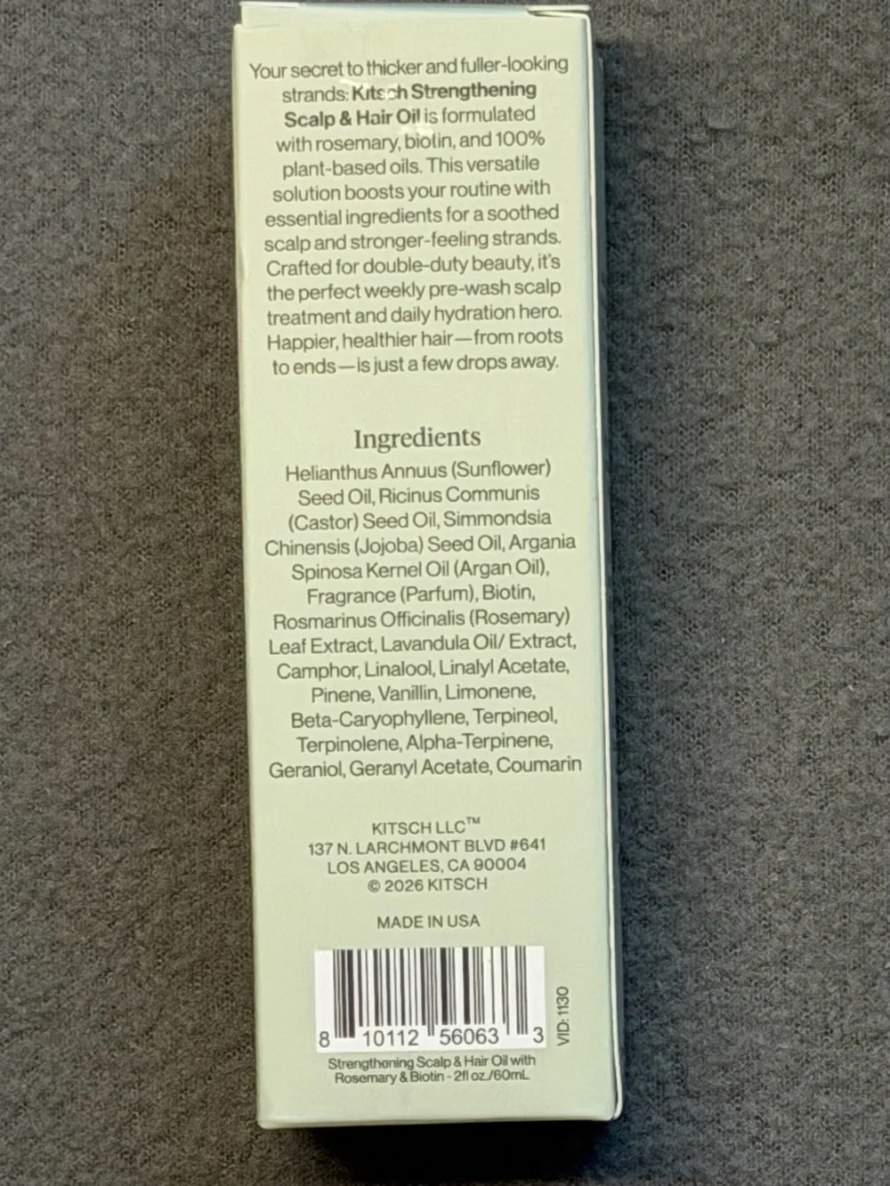kitsch Strengthening Scalp & Hair Oil - full size 2 oz